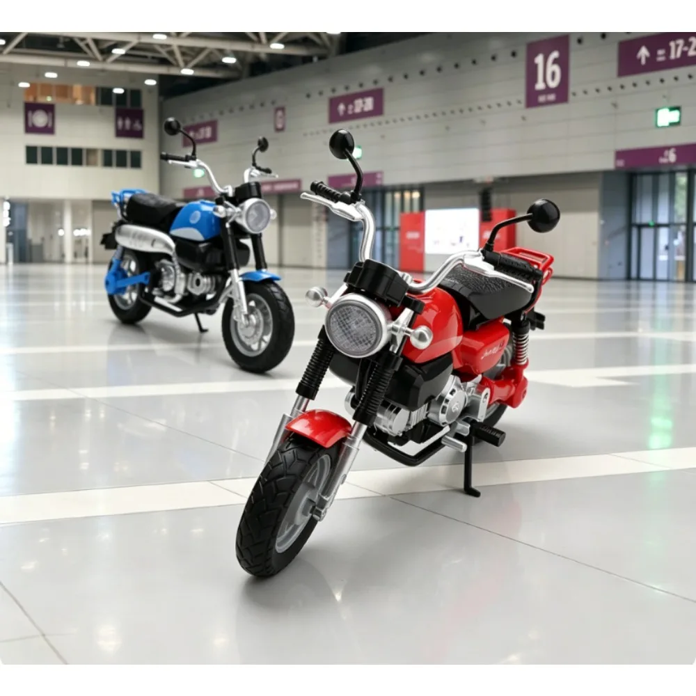 

Alloy Monkey Motorcycle Model Kids Toy with Sound & Glide Function - Factory Direct
