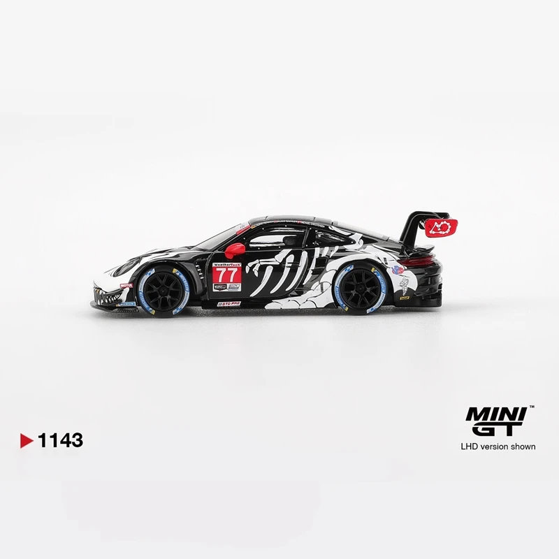 Diecast Car Model MINIGT MINI GT 911 GT3 R #77 1:64 MGT01143-CH