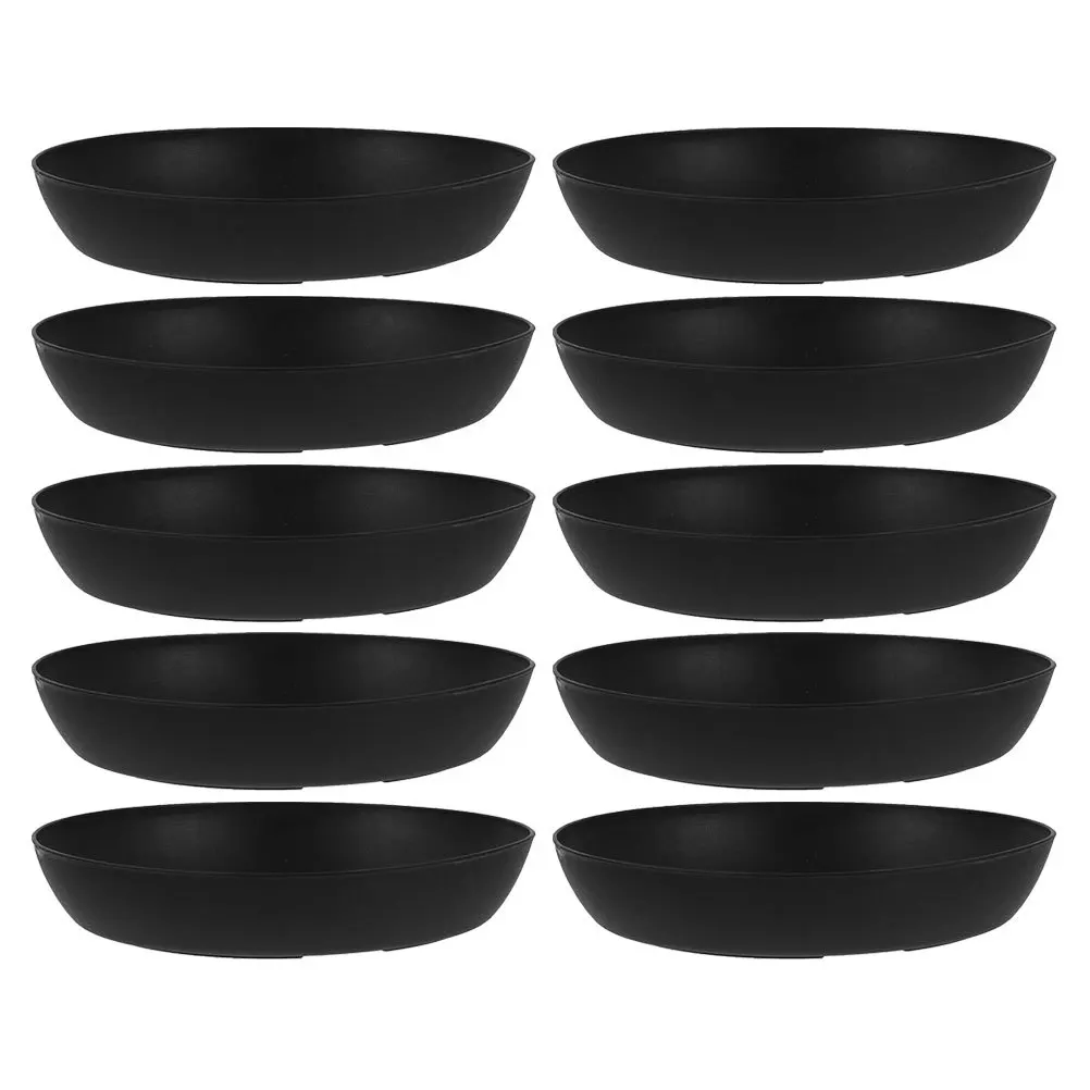 

10Pcs Round Plastic Planter Drip Trays for Succulent Potted Plants Flowerpot Indoor Outdoor Garden