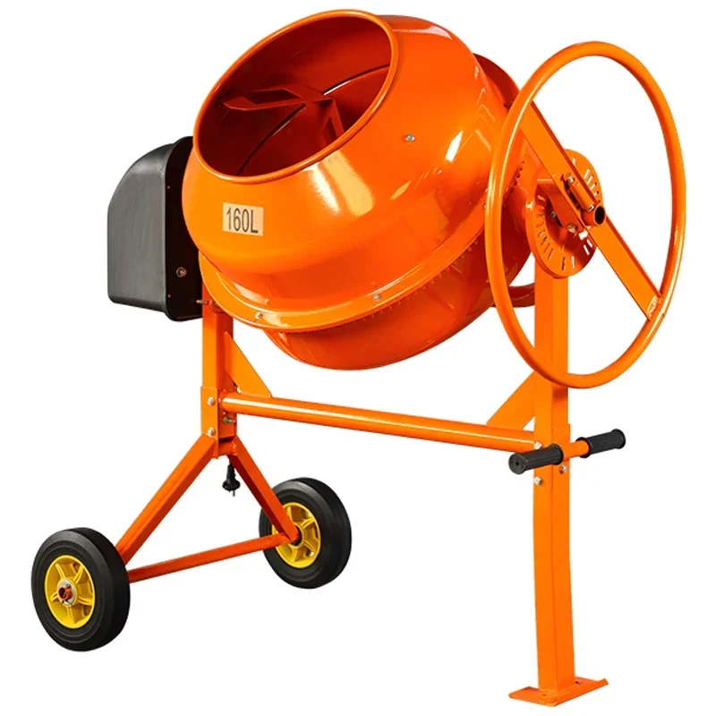 For 70L-160L Vertical Multi-functional Mixer Cement Feed Wet and Dry Drum Mixer Construction Site Concrete Mixing