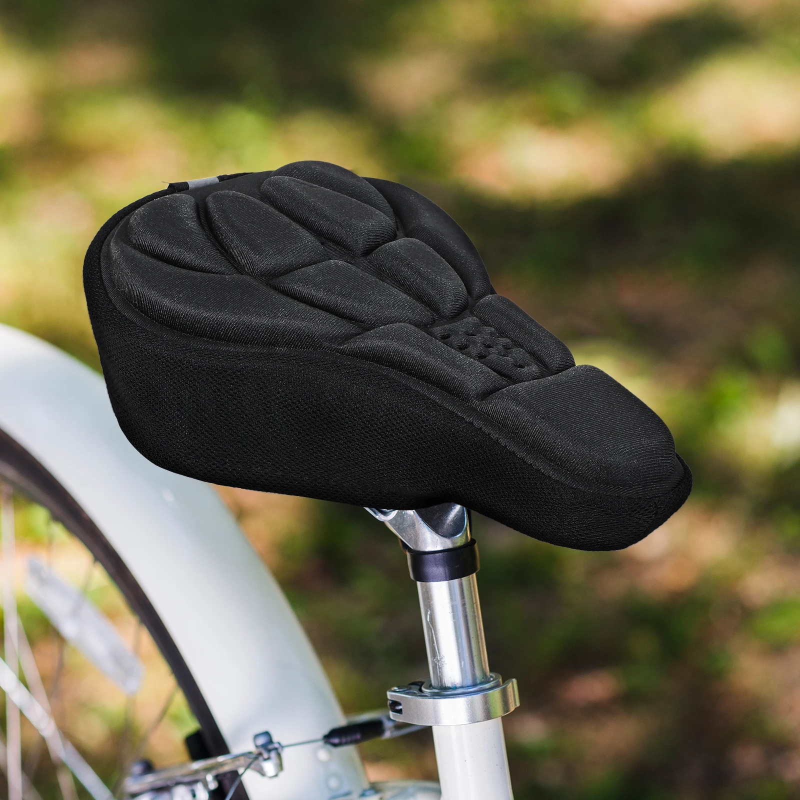 

2 Pcs Comfortable Bike Seat Cushion Covers Stylish Bicycle Saddle Covers Cycling Comfort Accessories For Mountain And Road Bikes
