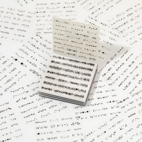 Pegatina Kawaii Retro japonesa Kaomoji PET, calcomanías de expresión bonitas para diario, álbum de recortes, funda de teléfono, sesión fotográfica, Mini pegatina