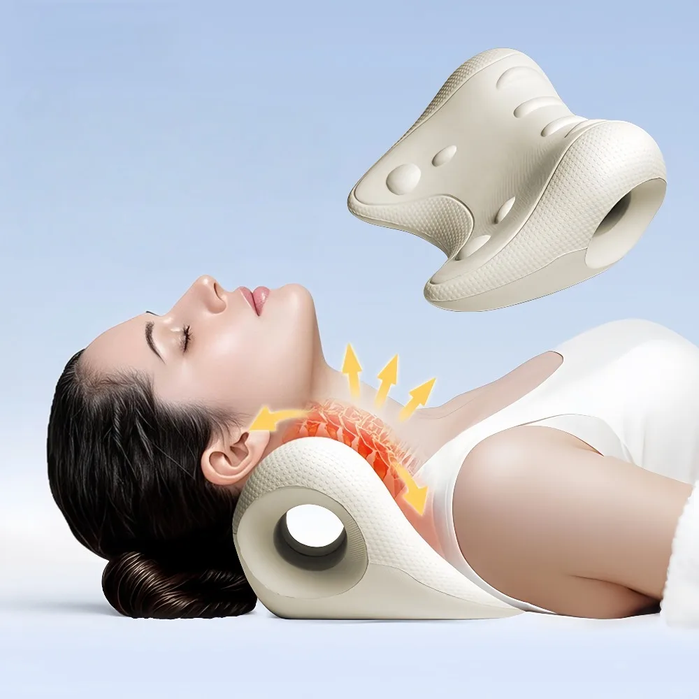 Cervical Massage Pillow U-Shaped Contour Fatigue Relaxation Neck Shoulder Relaxer Multi-Purpose Use Acupressure Desig Pillow