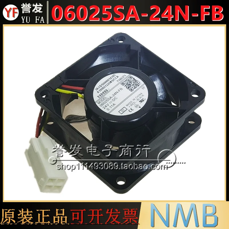

НОВЫЙ ОРИГИНАЛЬНЫЙ 06025SA-24N-FB 24 В 6025 60x60x25 мм Охлаждающий ВЕНТИЛЯТОР РАДИАТОР