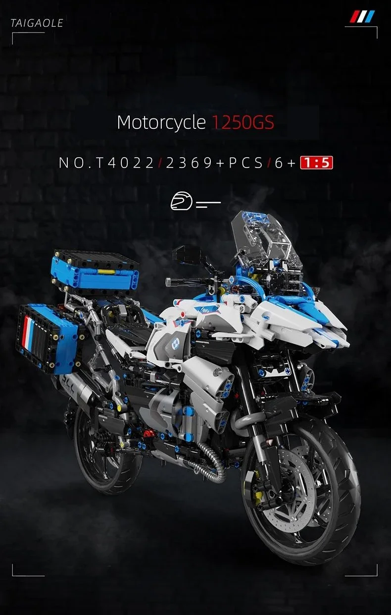 Tai Gao Le 1:5 Motorrad Stadt Sport Fast Racing Motorrad Desktop Ornament Spielzeug Modell Baustein Junge Geschenk Spielzeug – Detail 1