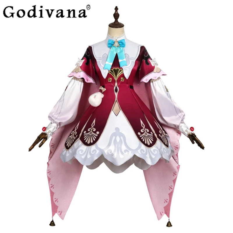 Abbigliamento da donna per giochi di ruolo per feste, parrucca dolce, uniformi eleganti di Halloween, set di abiti da strada con fiocco femminile