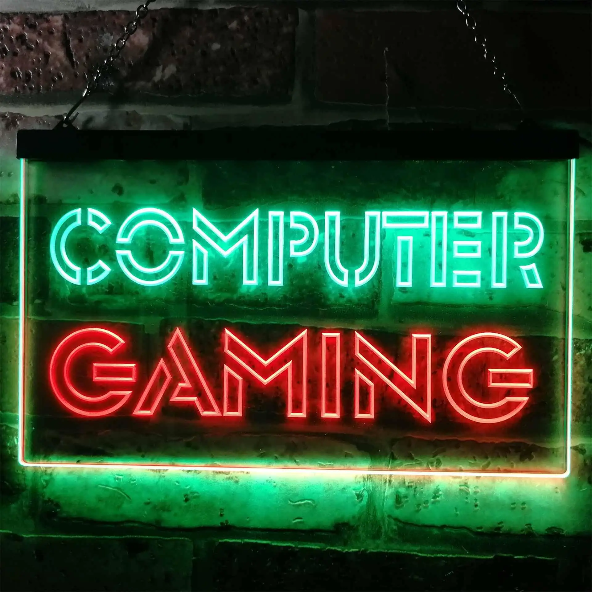 

Двухцветная светодиодная неоновая вывеска COMPUTER GAMING st6-i0865