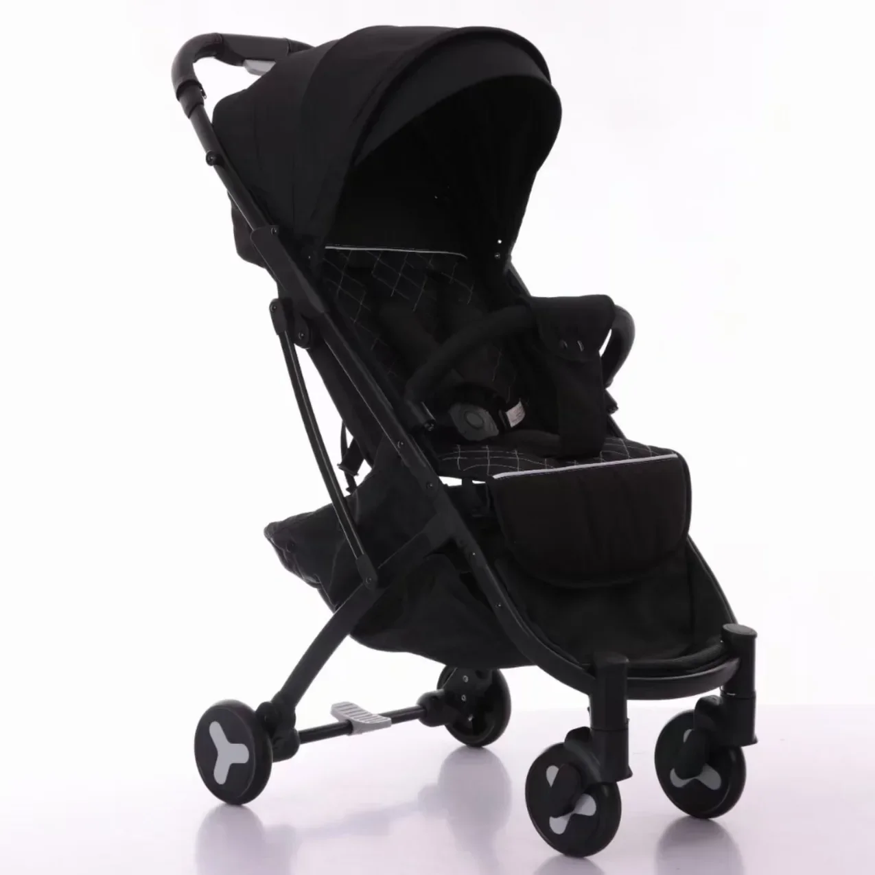 Baby Stroller That Can Sit or Lie Down Easily One Click Folding High Landscape Pull-out Baby Children's Stroller