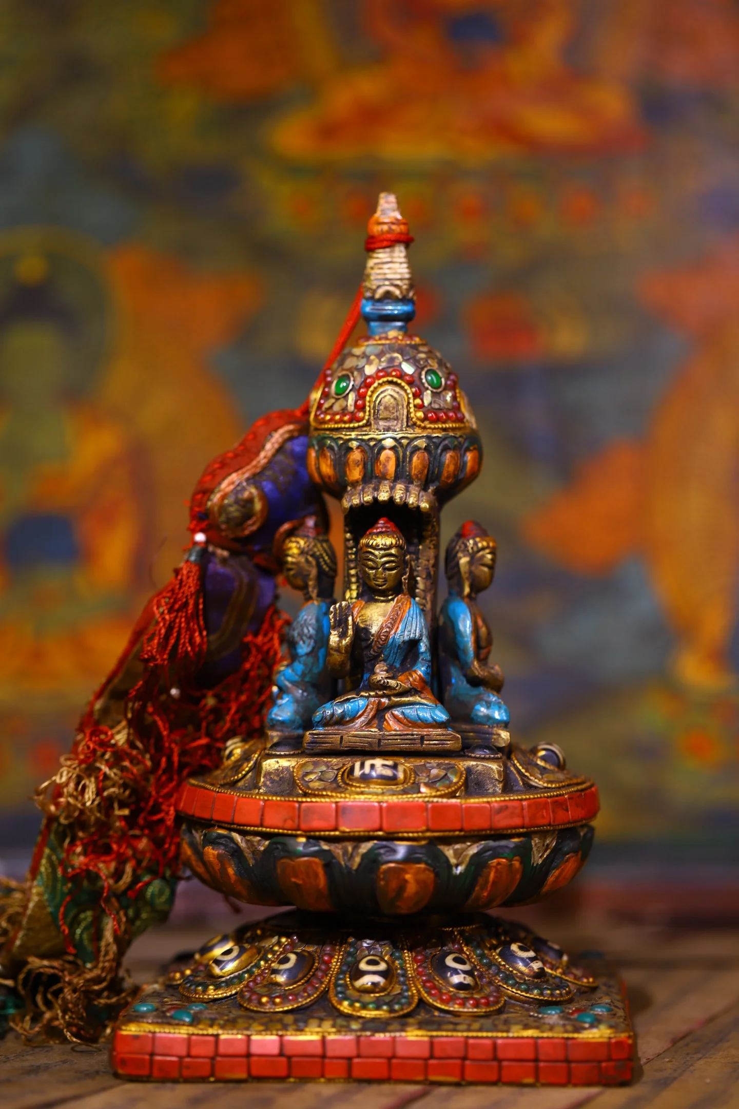 9"Tibetan Temple Co…