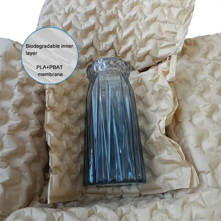 Void Fill Packaging Material Factory Price Imported Buffer Foam Package Cushioning Kraft Paper Wrap Rolls for Transportation