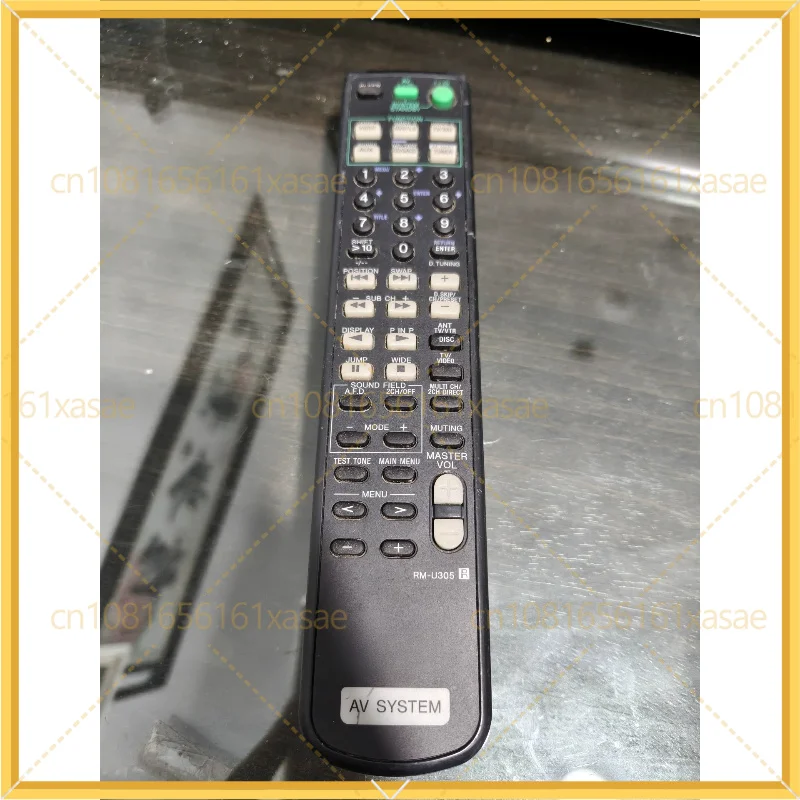 Genuine Remote Control RM-U305 For Sony Amplifier, Without Repair Replacement Spare Part