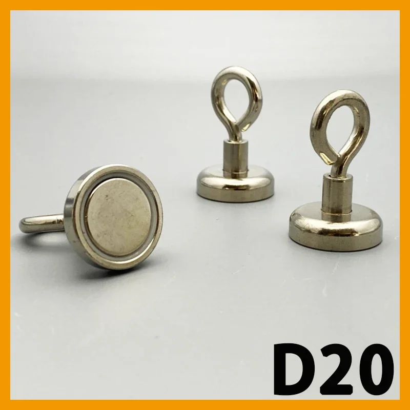 

KNF20 1/2/5/10 шт., сильный глаз, подвесной спасательный крючок, магнит, неодимовые магнитные магниты для кухонных инструментов, стальные постоянные