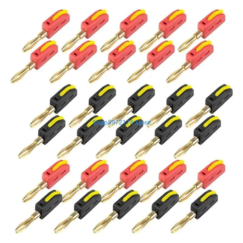 

Y3NB набор из 10 простой установки банановой штекеры 4 мм 4 мм банановой штекер 32A Высокий ток банановые разъемы Без пайки не