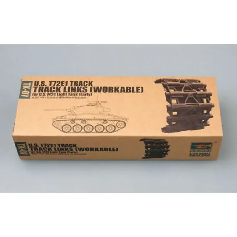 Trumpeter 02037 1/35 U.S. T72E1 steel track for U.S. M24 light tank (early) - Assemble Scale Model Kit