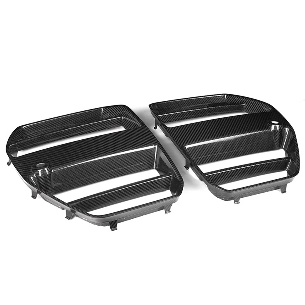 For BMW M3 M4 G80 G82  2020-2022 Bumper Air Intake Grill High Quality V Style Dry Carbon Car Front Bumper Air Intake Grills