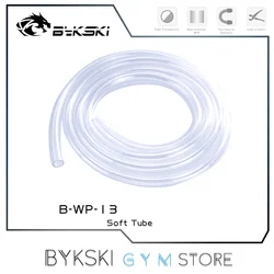 Bykski PVC Soft Water Pipe 10*13mm/10*16mm Transparent 3/8'' Flexible Tubing 1000mmX1,Water Cooling Novice Friendly, B-WP