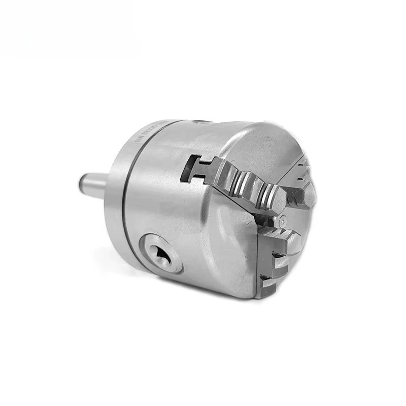 

Патрон токарный самоцентрирующийся 3-кулачковый с фланцем MT3-80 (80 мм), ручной, стальной, мини, фиксированный, SANOU K11-80, точность 0,05 мм