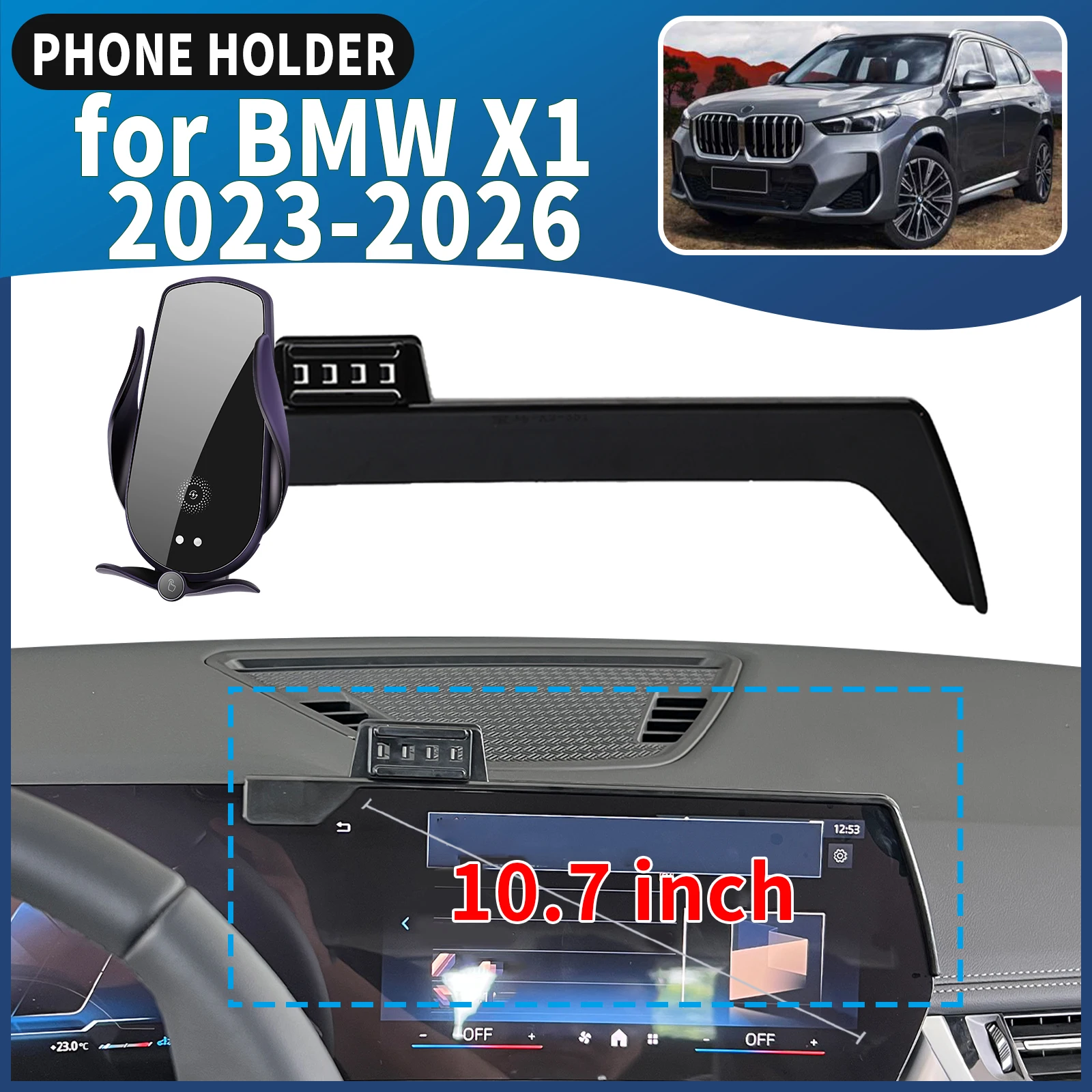

fit for BMW X1 2023 2024 2025 2026 ix1 Car Phone Holder Mount Vehicle-Specific GPS Navigation Easy Installation accessoires