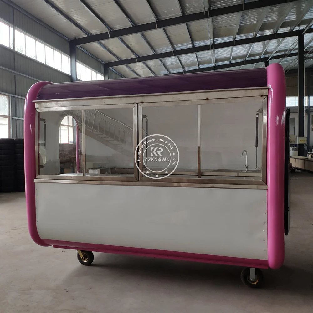 

Customzied Food Truck Trailer with Full Kitchen Coffee Hot Dog Hamburger Cart Caravan Mobile Food Truck