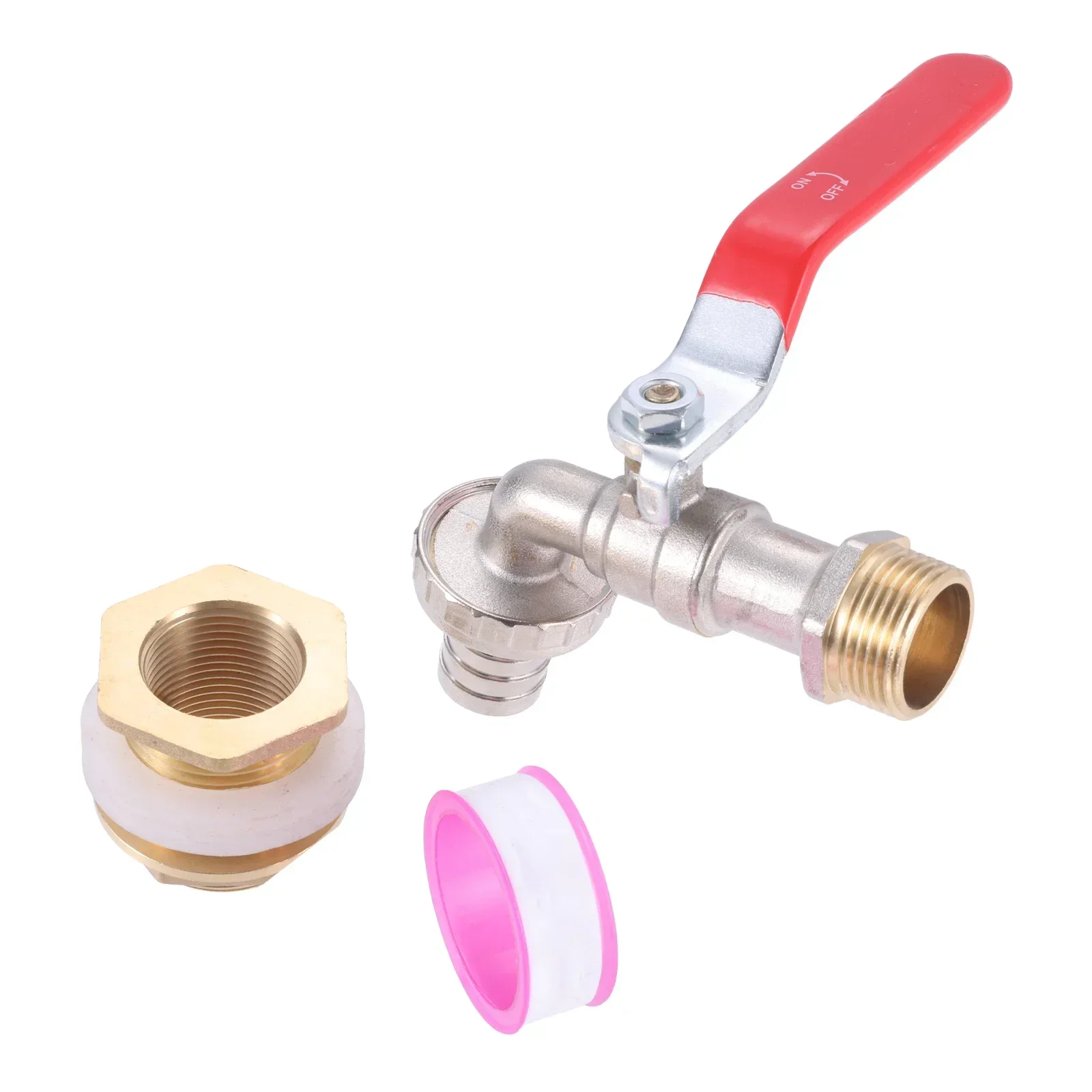 Outdoor Water Faucet Brass Rain Barrel Spigot3/4