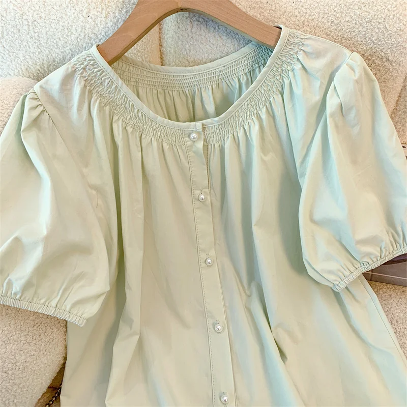 

Рубашки с коротким рукавом, женская блузка с галстуком-бабочкой и воротником-бабочкой, укороченная милая девичья лоскутная блузка в студенческом стиле на пуговицах, каваи, лето