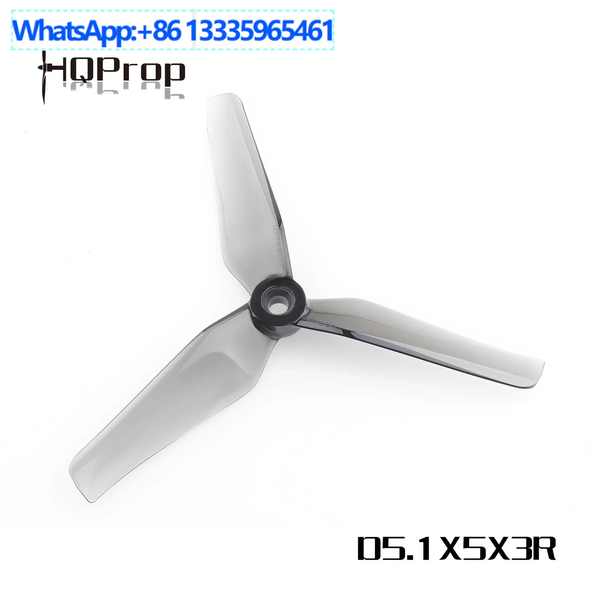 10PCS HQProp D5.1X5X3 (2 positive and 2 negative) 5.1 inch three-leaf, cross machine classic gray
