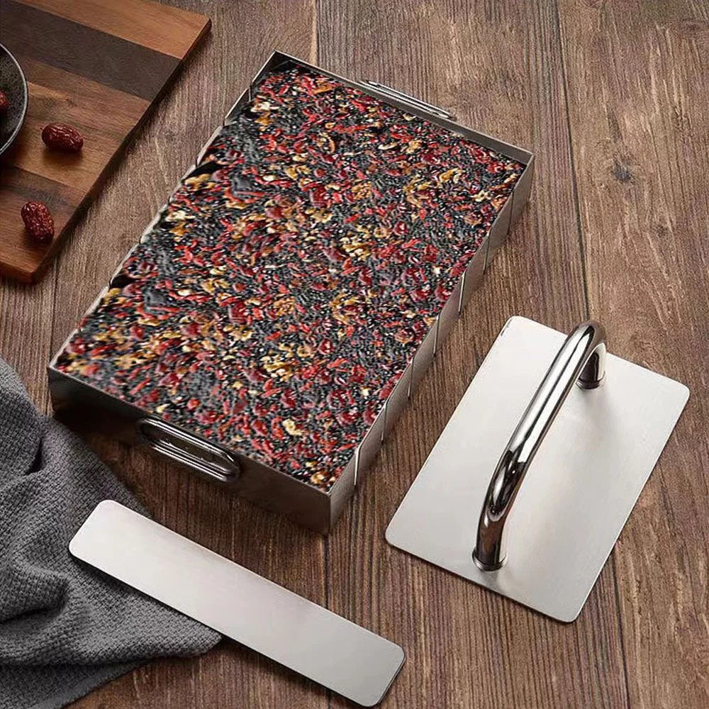 Herramienta de aplanamiento de pastel con pegamento para ocultar culo de acero inoxidable, plato de prensado de nougat, placa de prensado crujiente de copo de nieve, herramienta de compactación qual, 1 ud.