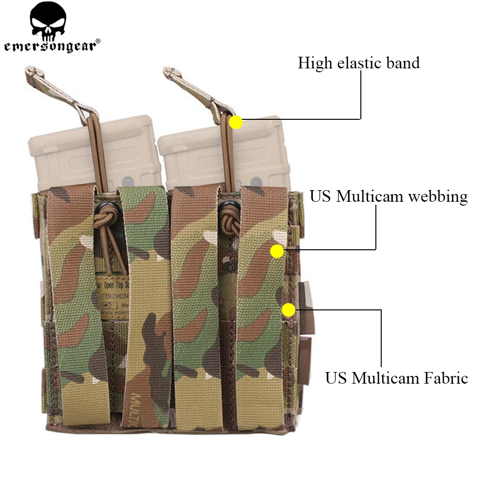 EMERSONGEAR Bolsa Táctica Modular MOLLE Doble Apertura EM6354