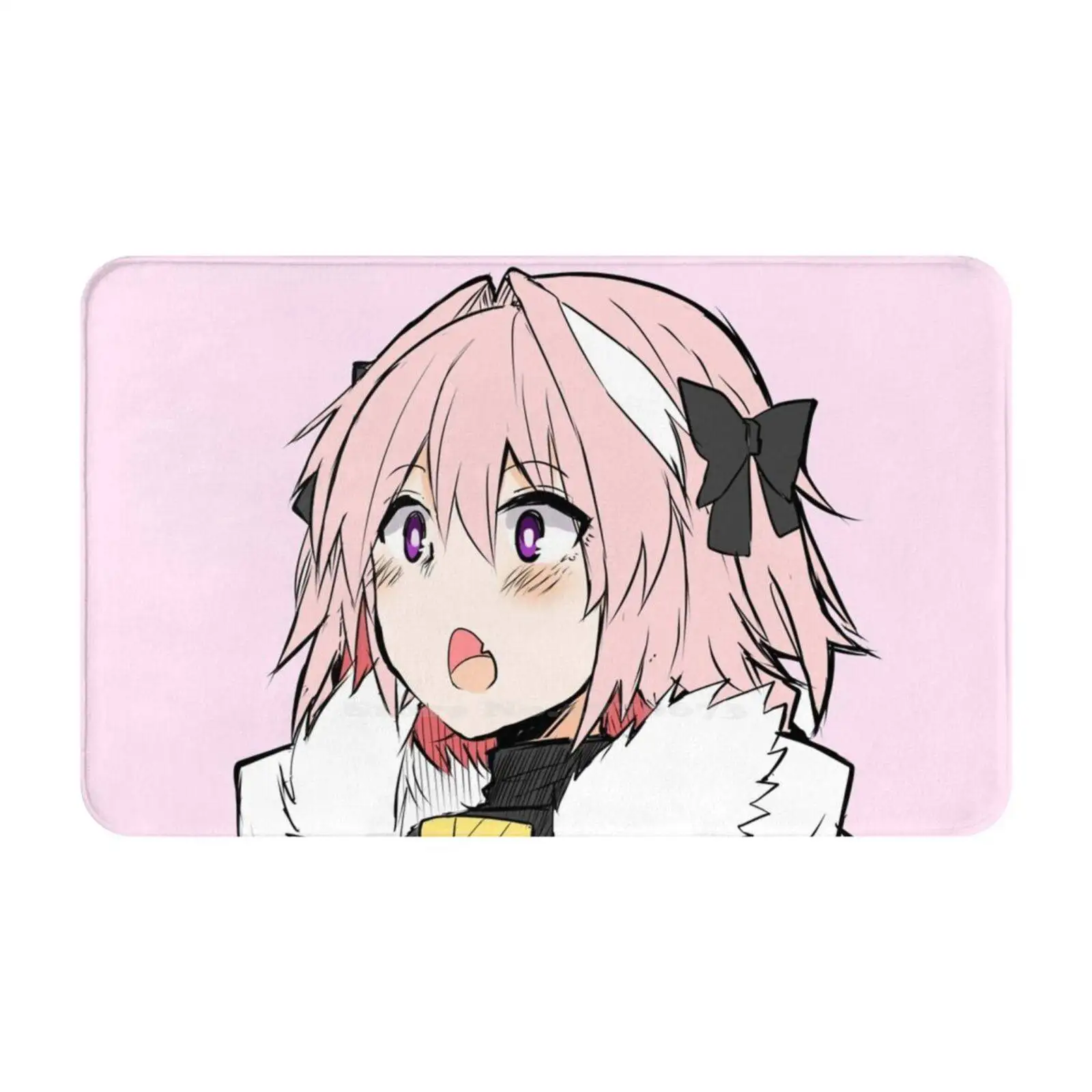 Astolfo Soft Cushion Car Home Carpet Door Mat Astolfo Apocrypha Anime Trap Pink Femboy Kawaii Lgbt Pride Manga Fgo Fate Grand