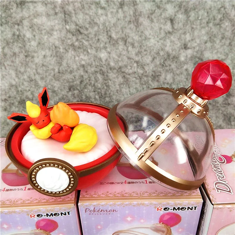 Original Pokemon Mystery Box Fantasy Fairy Ball Toys Kawaii Sleep Eevee Blind Boxes Cute Anime Figure Figurine Dolls Gift