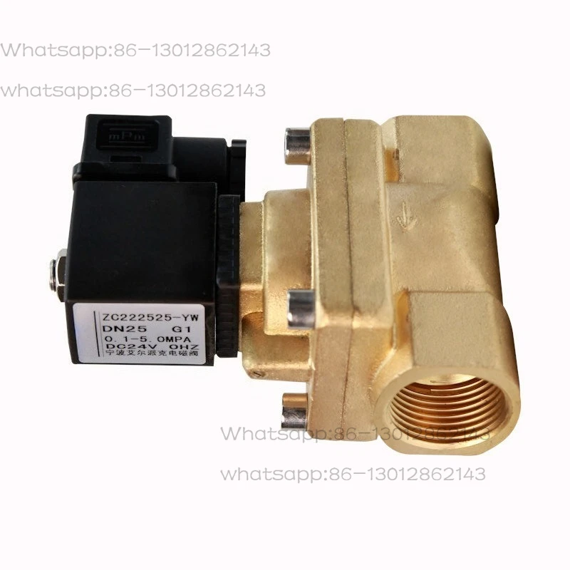 Blow molding machine high pressure solenoid valve/brass high pressure water valve air valve/5MPA piston type 50 kg 220V