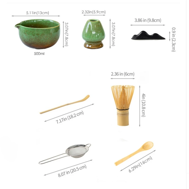 Japanese Matcha Making Set Bamboo Matcha Brush Exquisite Matcha Bowl Gift Box with Whisk Sumptuous Tea Tools Great Gifts