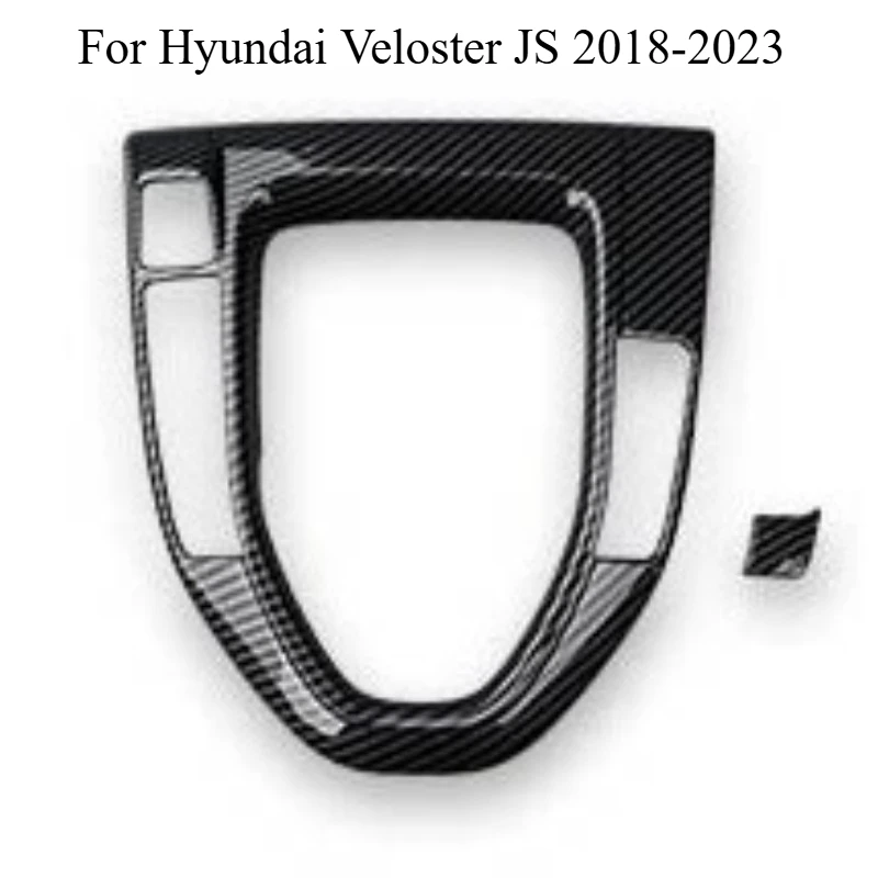 

For Hyundai Veloster JS 2018-2023 Left-hand Drive Center Console Carbon Fiber Trim – Dashboard Decorative Cover Panel