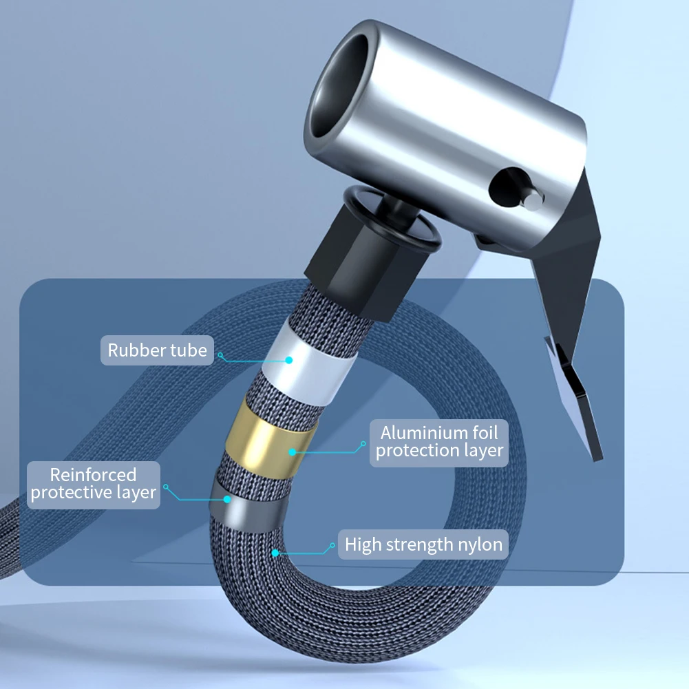 7.4/12V Digitale Luchtpomp 6000mAh Autobandenpomp Slimme Luchtcompressor Elektrische Inflatorpomp voor Voertuig Vrachtwagen Motor Ballen