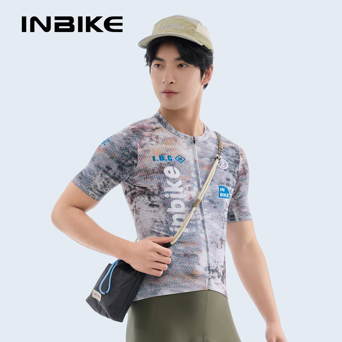 

INBIKE Mens Cycling Jersey Short Sleeve Biking Shirt Clothing Man Moisture Wicking Breathable Bicycle Jersey with 3 Rear Pockets