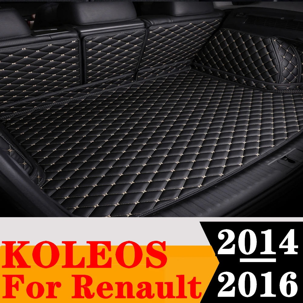 

Полный Комплект ковриков для багажника на заказ для Renault Koleos 2016, 2015, 2014, задний коврик для груза, поднос для багажника, коврик для багажа, автоковер, запчасти