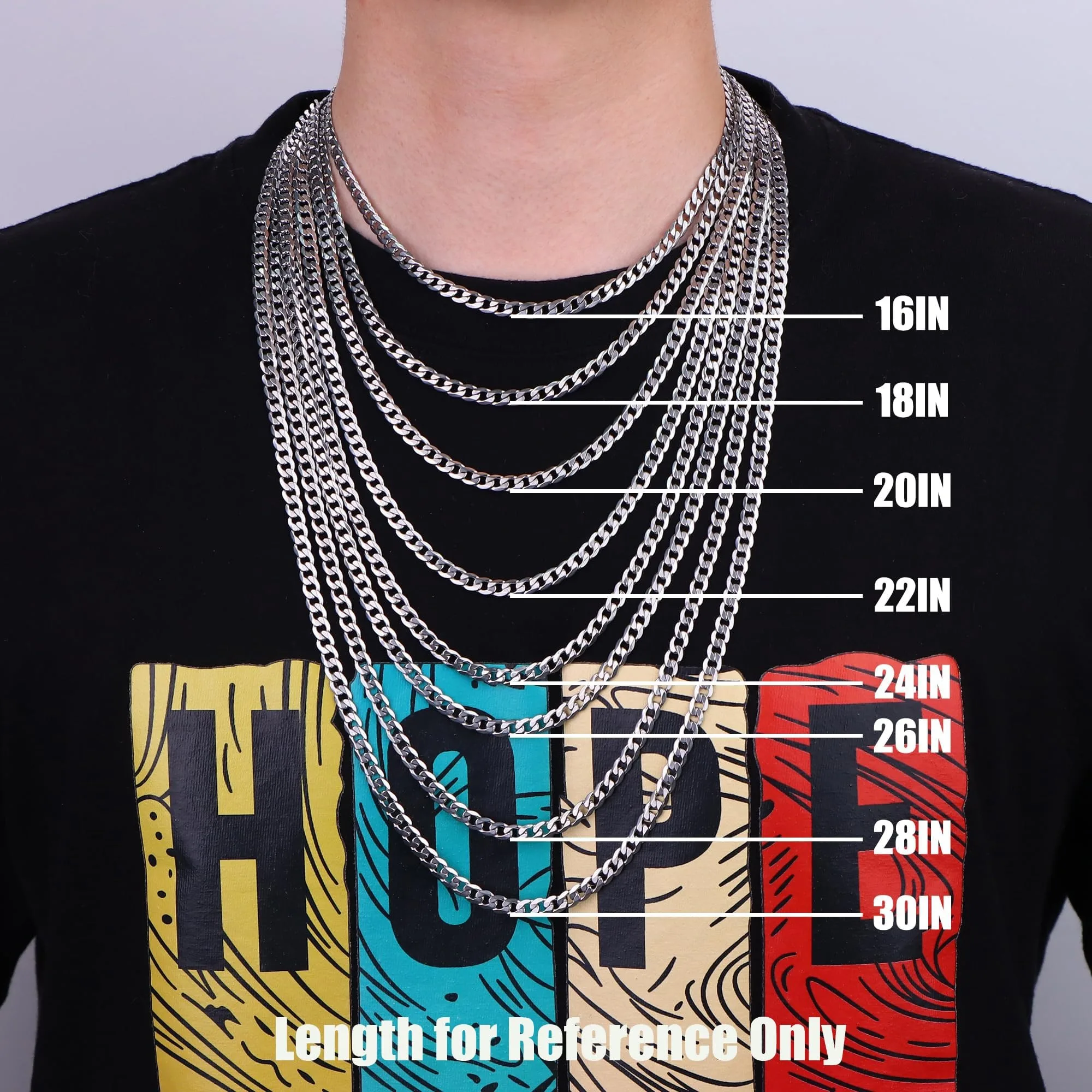 Fansilver 925 Sterling Silver Cross Necklace for Men Women Stainless Steel Durable Chain Silver Crucifix Cross Pendant 18-28In - view 5