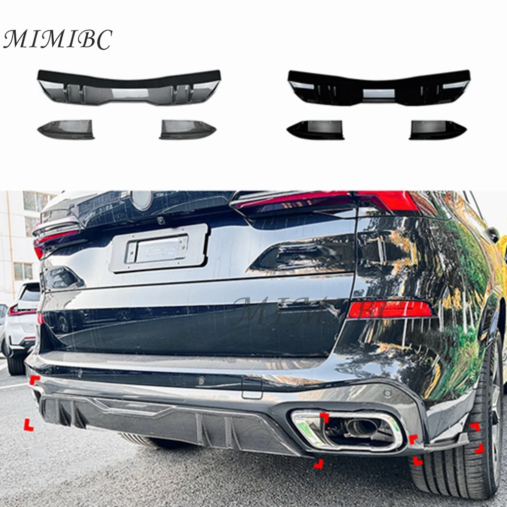 

FOR BMW X5 G05 M Sport MP Style Rear Bumper Lip Diffuser Spoiler Splitter Protector Car Accessories By ABS Body Kit 2019 +