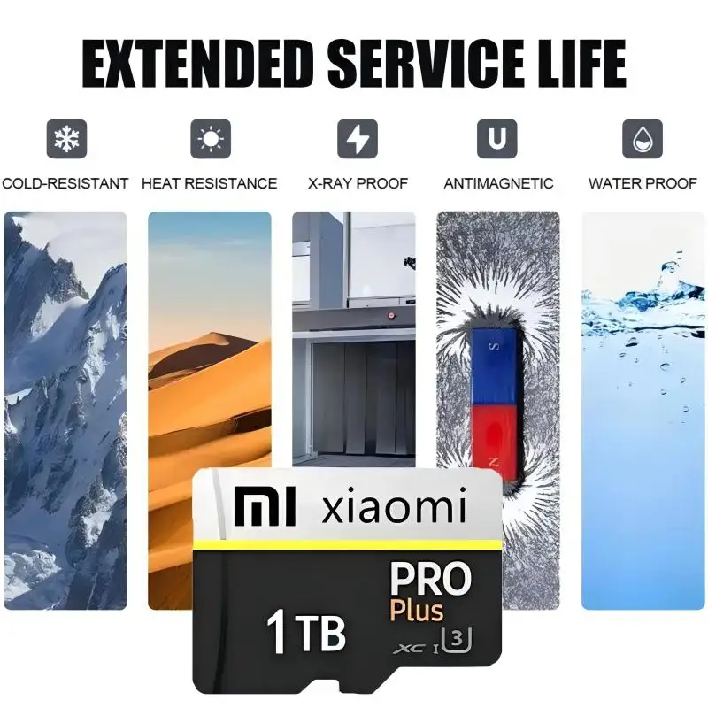 Xiaomi Mini High-Speed SD Memory Card 2TB 1TB Windows 10 Micro TF Flash USB Pen Drive Card 1TB 512GB 256TB 128TB For Smartphone