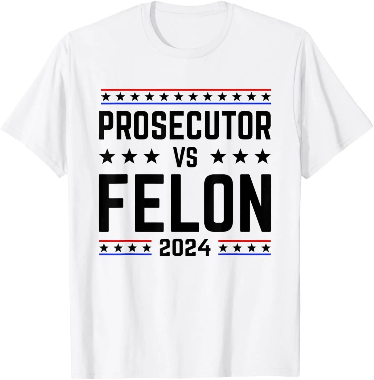 Prosecutor vs Felon 2024 Retro Stripe Voting Election 2024 T-Shirt