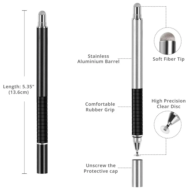 Touch Pen for iPhone iPad Stylus Capacitive Pen Handwriting Tablet Screen Pen Universal for Android IOS Rose Gold Silver 9 Color view 4