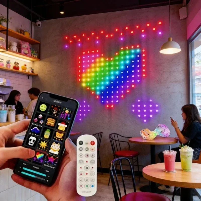 LED Curtain Fairy Lights with App Control, DIY String Lights for Bedroom Party Window Decor
