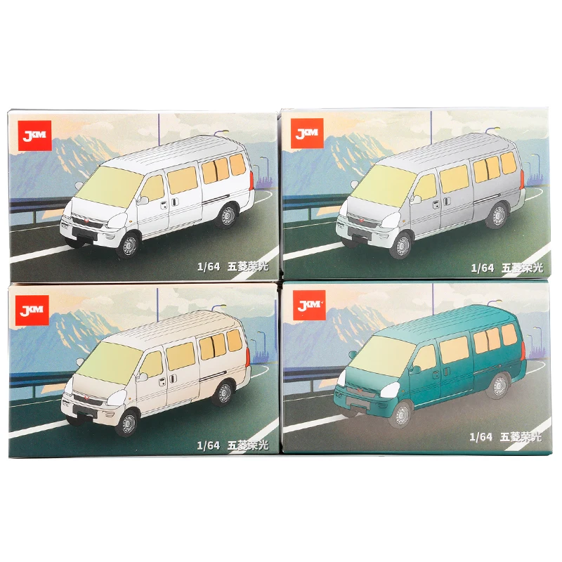 

JKM 1:64 Wuling Glory Minibus Series Alloy Simulation Model Car