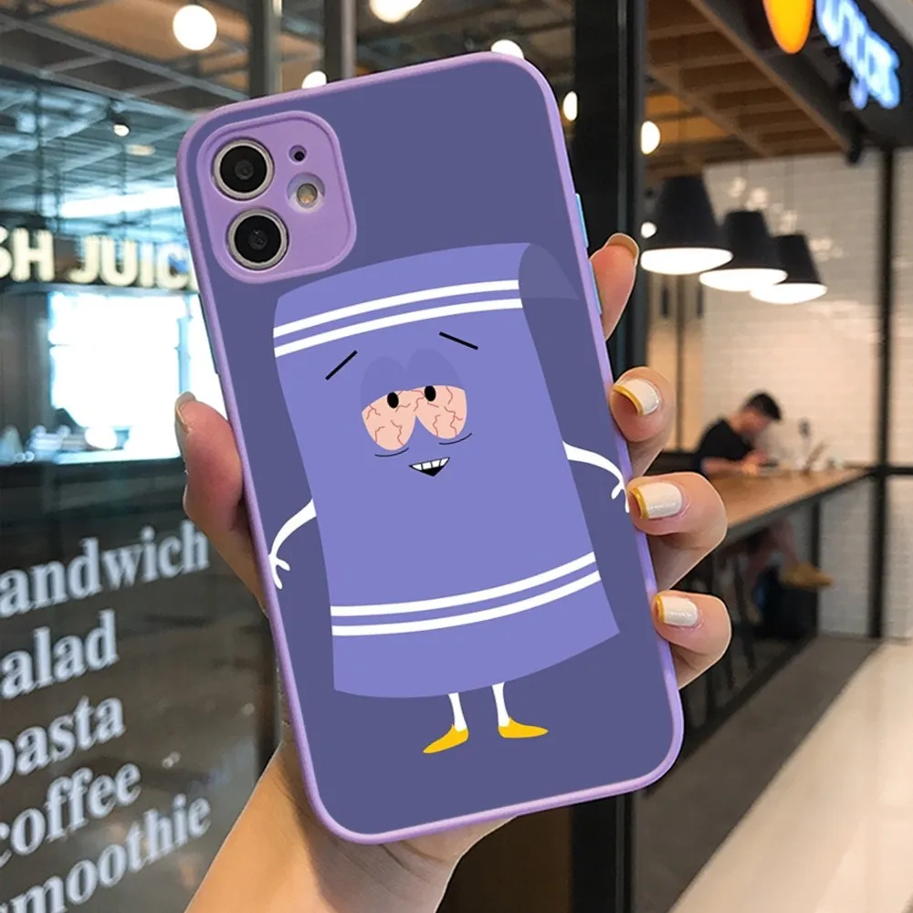 S-South Park Towelie Episode Phone Case For IPhone 14 11 12 13 Mini Pro Max 8 7 Plus X XR XS MAX Translucent Matte Cover