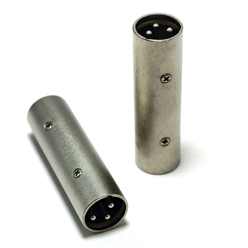 1PCS 3 Pin to 3pin XLR Male To XLR Male SIM Card and Adapters MIC Power Microphone for Plug Connector Adapter