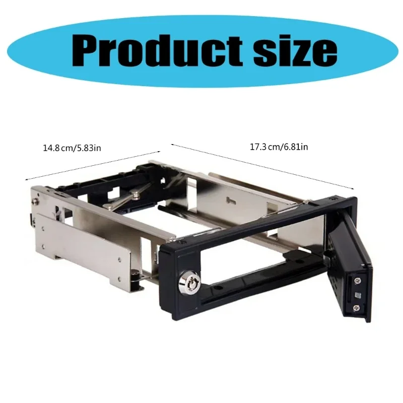 Rack móvil Swaps Hot Swaps sin bandeja 5.25 pulgadas para duro 3,5 pulcas