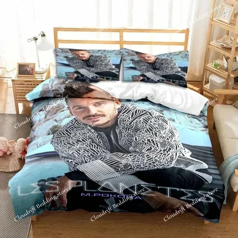 3D Print Matt M. Pokora Bedding Set Double Twin King Duvet Cover Comforter Pillowcase Boys Girls Adults Bedroom026