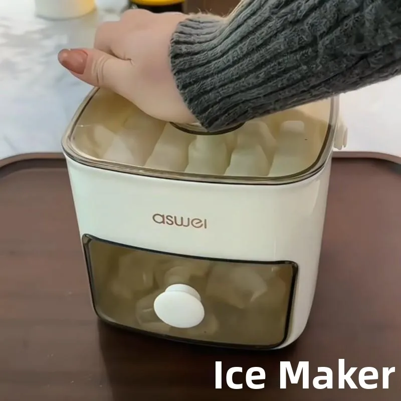 Large Capacity Small Home Use Ice Maker Press Ice Tray Kitchen Appliances Ice Cube Trays Monty Brand Food Grade 89865