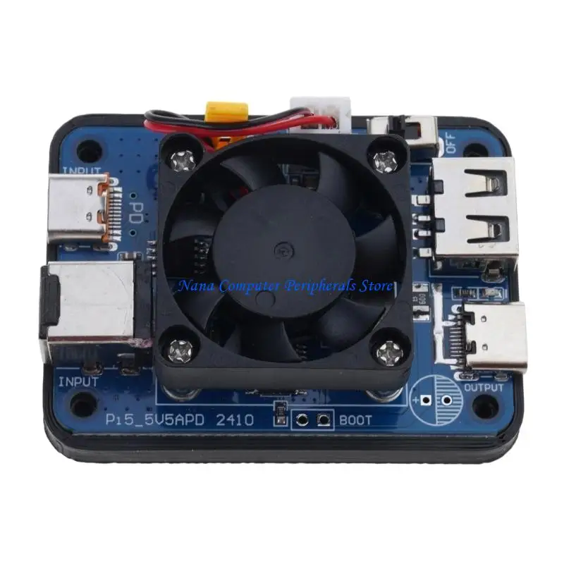 F68C 5V5A PD Power Module For RPi 5, PD Input, Wide Input, Multi Interfaces