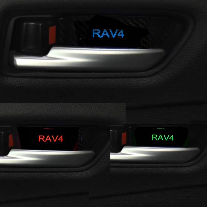 

Door Bowl Atmosphere Light For Toyota RAV4 2014 2015 2016 Interior LED Blue Car Door Bowl Handle Frame Light For RAV4 2017 2018